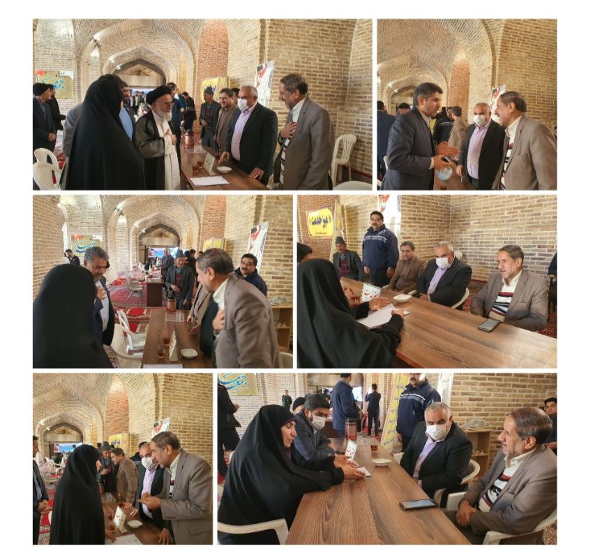 برگزاری میز خدمت هفتگی شهرداری و شورای اسلامی شهر نیشابور در مسجد جامع