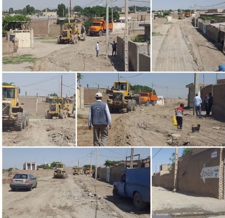 آغاز عملیات زیرسازی آسفالت خیابان شهید علی بهشتی (ورودی منطقه اردسمان ) و نبوت ۲