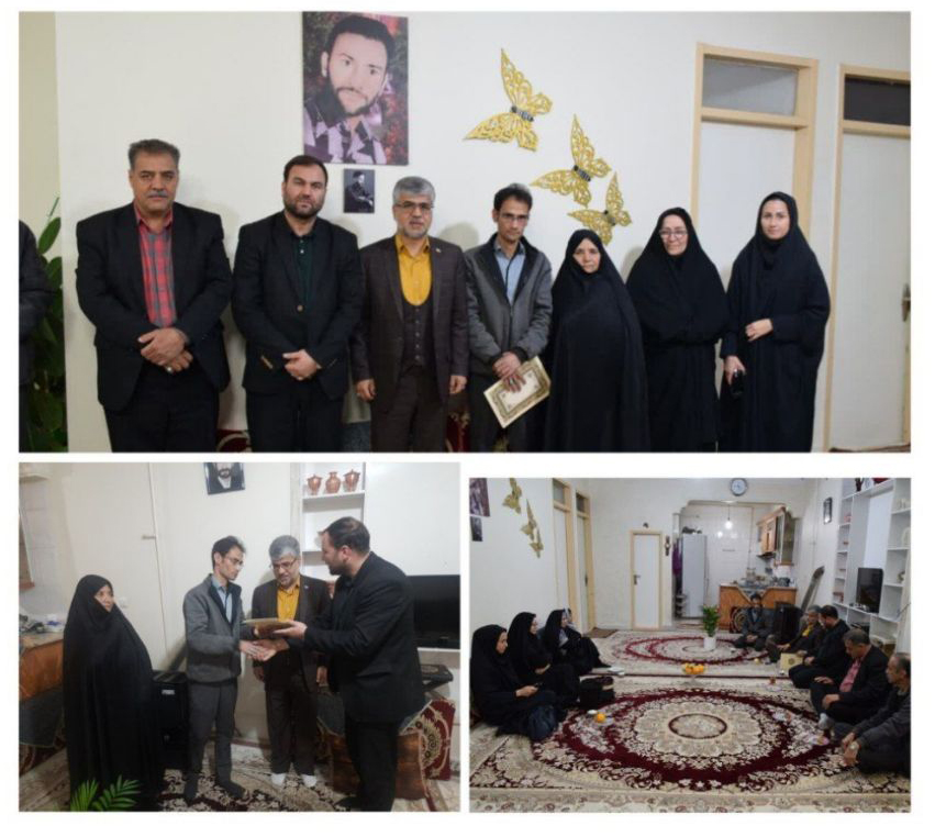 دیدار شهردار نیشابور و رئیس کمیسیون فرهنگی شورا با خانواده شهید علی اکبر طاهری