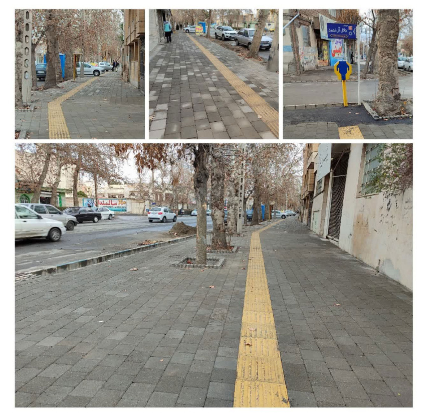 اجرای طرح بهسازی و مناسب سازی پیاده رو ضلع شرقی خیابان شریعتی