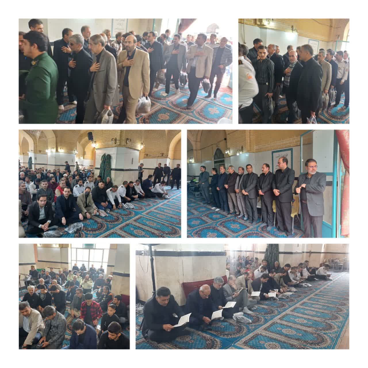 حضور شهردار، اعضای شورای اسلامی شهر، مدیران و کارکنان شهرداری نیشابور در مراسم گرامیداشت شهدای خدمت