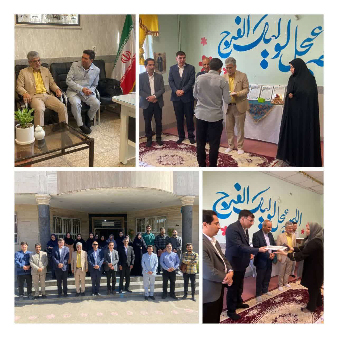 بازدید مهندس میرفانی، شهردار نیشابور، از دبستان شهید سعادتی