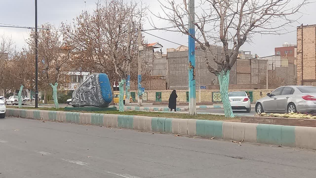 آغاز عملیات محلول‌پاشی درختان سطح شهر