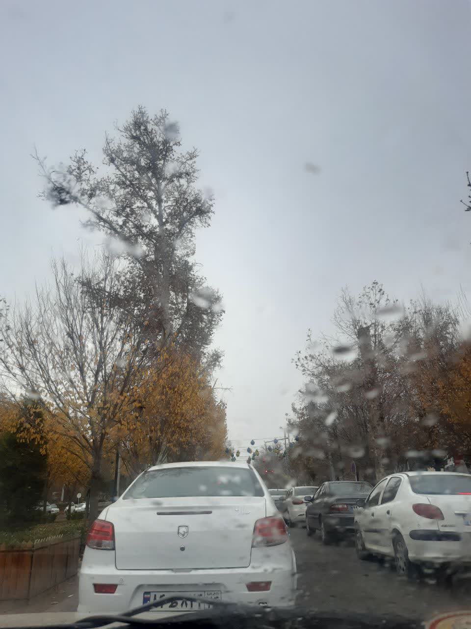 باز باران 🌧🌧 با ترانه با گوهرهای فراوان می‌خورد بر بام خانه