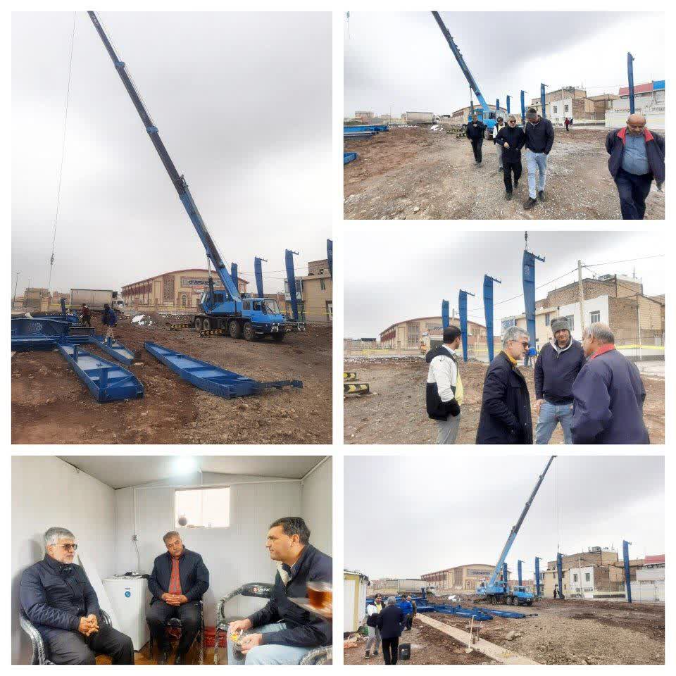 بازدید شهردار نیشابور از پروژه سالن چندمنظوره پارک زائر  شهردار نیشابور