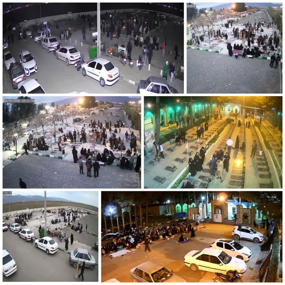 💠 تصاویری از حال‌وهوای معنوی آرامستان بهشت فضل در آخرین جمعه سال ۱۴۰۴  آرامستان بهشت فضل نیشابور در روز جمعه ۲۹ اسفند، همزمان با واپسین لحظات سال و لحظه سال تحویل، میزبان شهروندانی بود که با حضور بر مزار عزیزان خود، یاد و خاطره درگذشتگان را گرامی داشتند. در این روز بسیاری از خانواده‌ها با قرائت فاتحه و نثار گل، لحظاتی سرشار از یاد، احترام و دلتنگی را در کنار مزار عزیزانشان سپری کردند.  ▫️