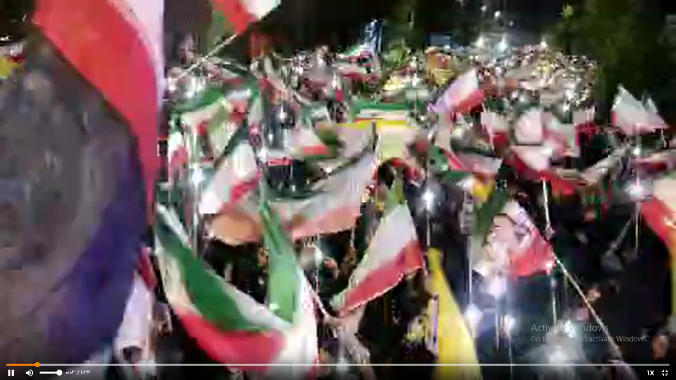 اجتماع بزرگ و باشکوه مردم #نیشابور در #شصت‌وچهارمین شب از شب‌های مقاومت در حسینیه خیابان امام خمینی (ره)