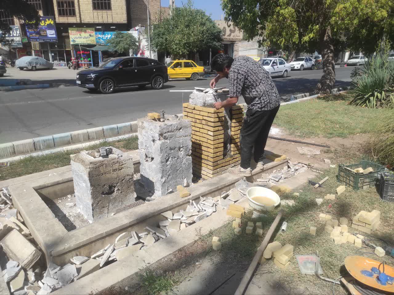 تبدیل یک سازه قدیمی شهری به المانی تازه با هنر هنرمندان نیشابوری