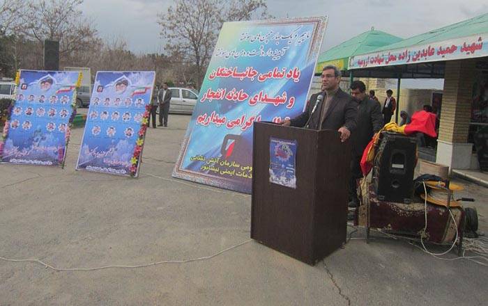 یازدهمین سالگرد جانباختگان حادثه قطار نیشابور برگزار شد