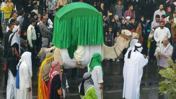 حرکت نمادین کاروان امام رضا  ع و ورود به نیشابور