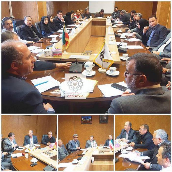 حضور کارشناسان استانداری خراسان رضوی در شهرداری نیشابور 