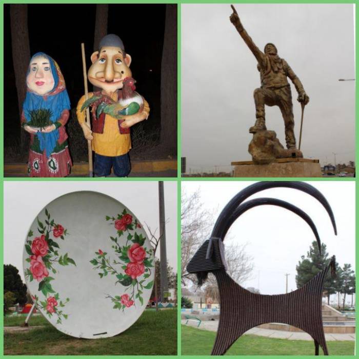 نصب ۳۰ المان نوروزی توسط سازمان فرهنگی و ورزشی شهرداری نیشابور