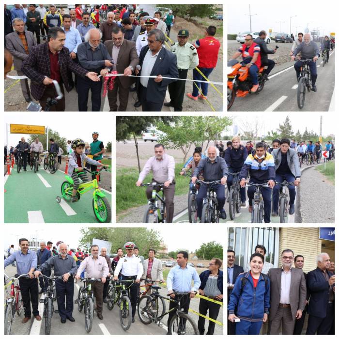 افتتاح نخستین جاده اختصاصی دوچرخه در محور گردشگری باغرود