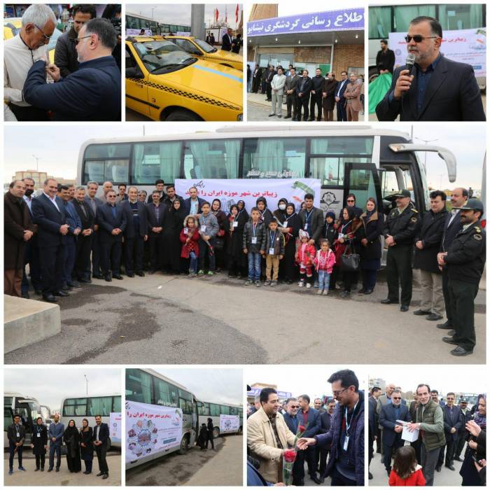 آئین استقبال از نخستین مسافران نوروزی با چاشنی افتتاح چندین پروژه فرهنگی، گردشگری و عمرانی شهرداری نیشابور و اهتزار پرچم سلسله الذهب